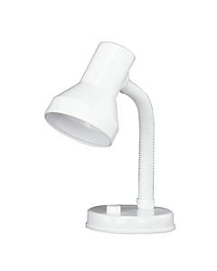 Lampada da tavolo, flessibile, 40 w, in plastica colore bianco