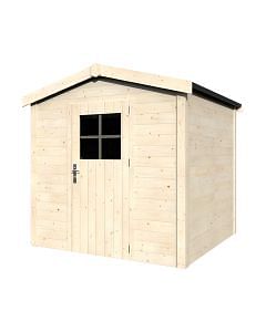 Casetta tyson 19 mm 200x203 4,06 mq porta singola block house con fissaggio a vite sugli angoli