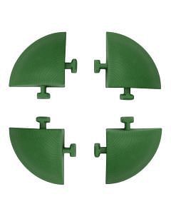 Kit 4 angolari, in polipropilene, 5,4x5,4xh.2,5 cm, colore verde