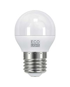 E27 lamp led minisfera plastica 6w 500lm fredda